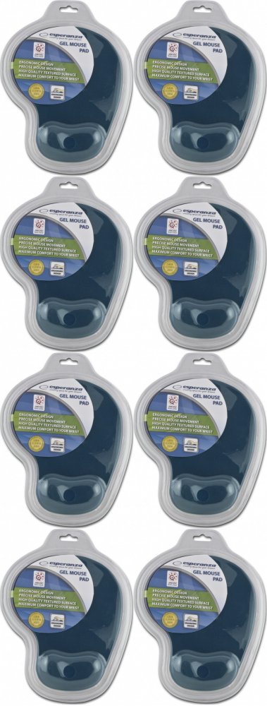 8x Podkładka żelowa pod mysz Esperanza EA137R, 230x190x20mm, granatowy