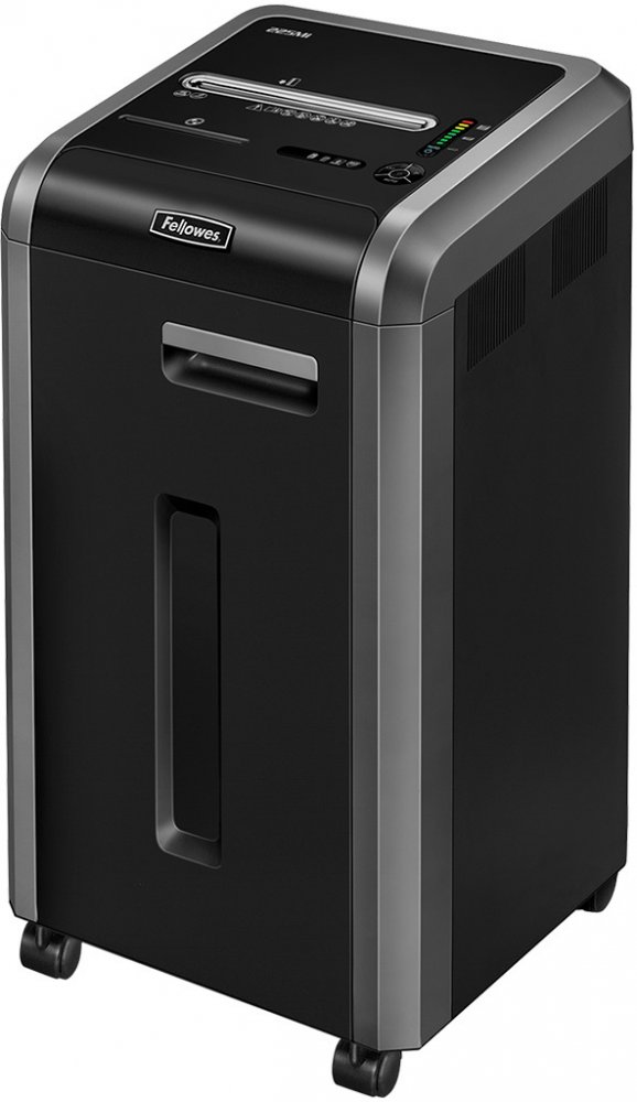 Niszczarka Fellowes 225Mi, mikrościnek 2x12mm, 16 kartek, P-5/T-5/0-1, czarno-szary