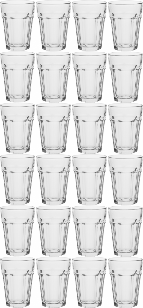 6x Szklanki wysokie Altom Design, 370ml, komplet 4 sztuki, przezroczysty