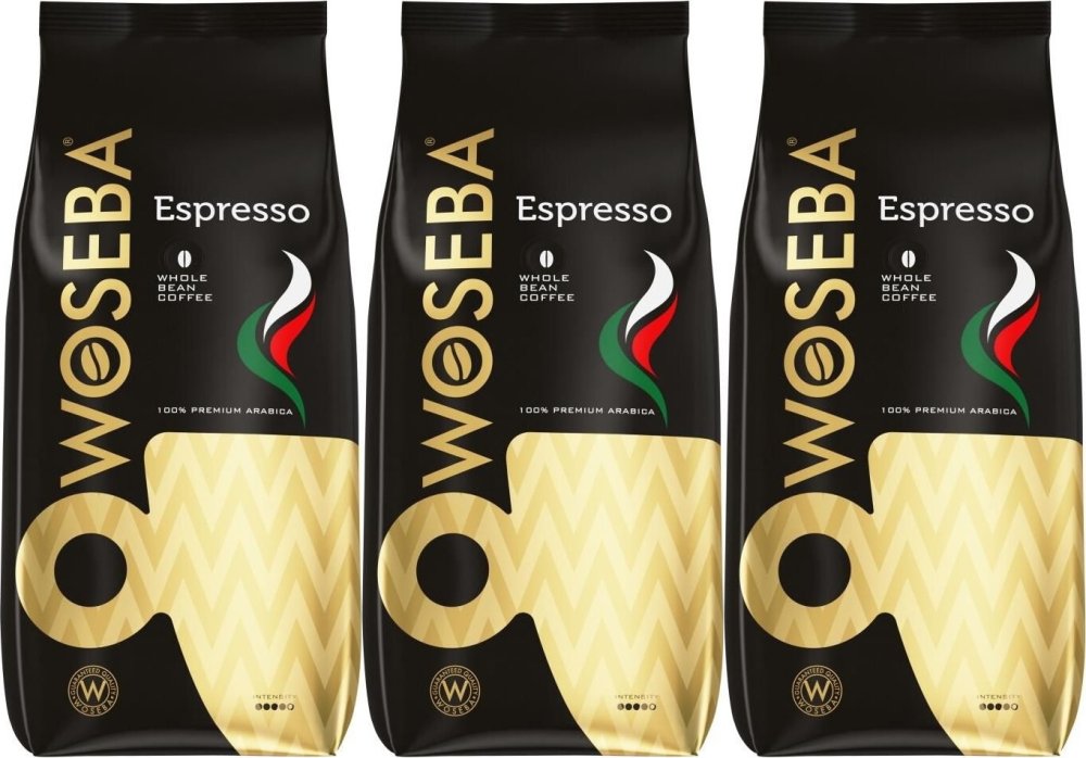 3x Kawa ziarnista Woseba Espresso, 1kg