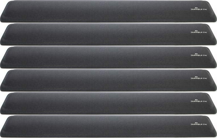 6x Podkładka żelowa pod nadgarstki Durable, 460x61x20mm, antracytowy