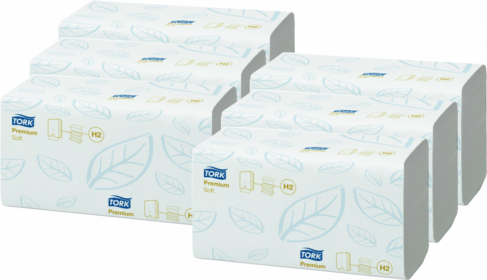 6x Ręcznik papierowy Tork 100289 Xpress Premium, miękki, dwuwarstwowy,w składce wielopanelowej, 150 składek, biały