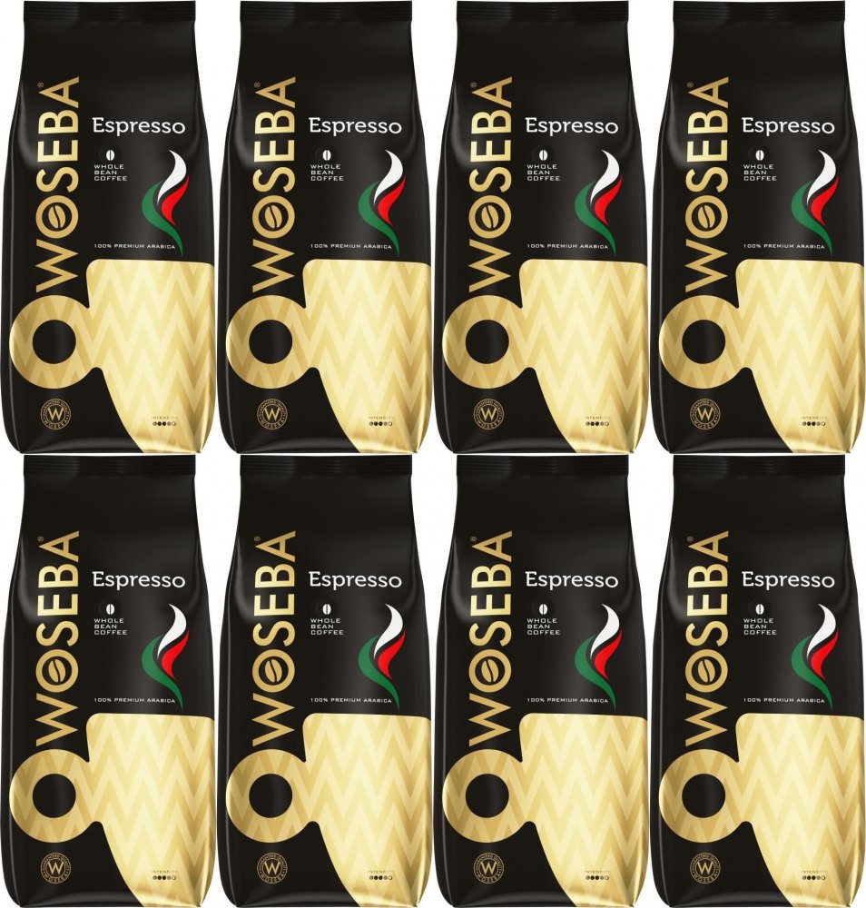 8x Kawa ziarnista Woseba Espresso, 1kg