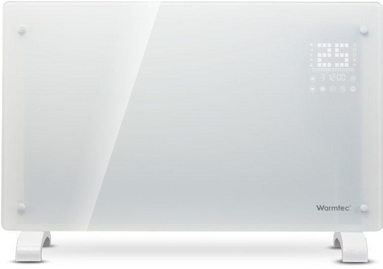 Elektryczny grzejnik konwektorowy Warmtec EGW-20B, do pomieszczeń o powierzchni do 20m2, 2000W, biały