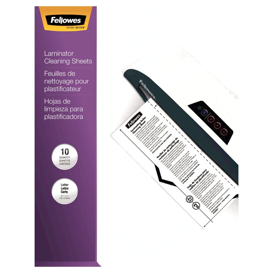 Arkusz czyszczący do laminatora Fellowes, carrier, A4, 10 sztuk
