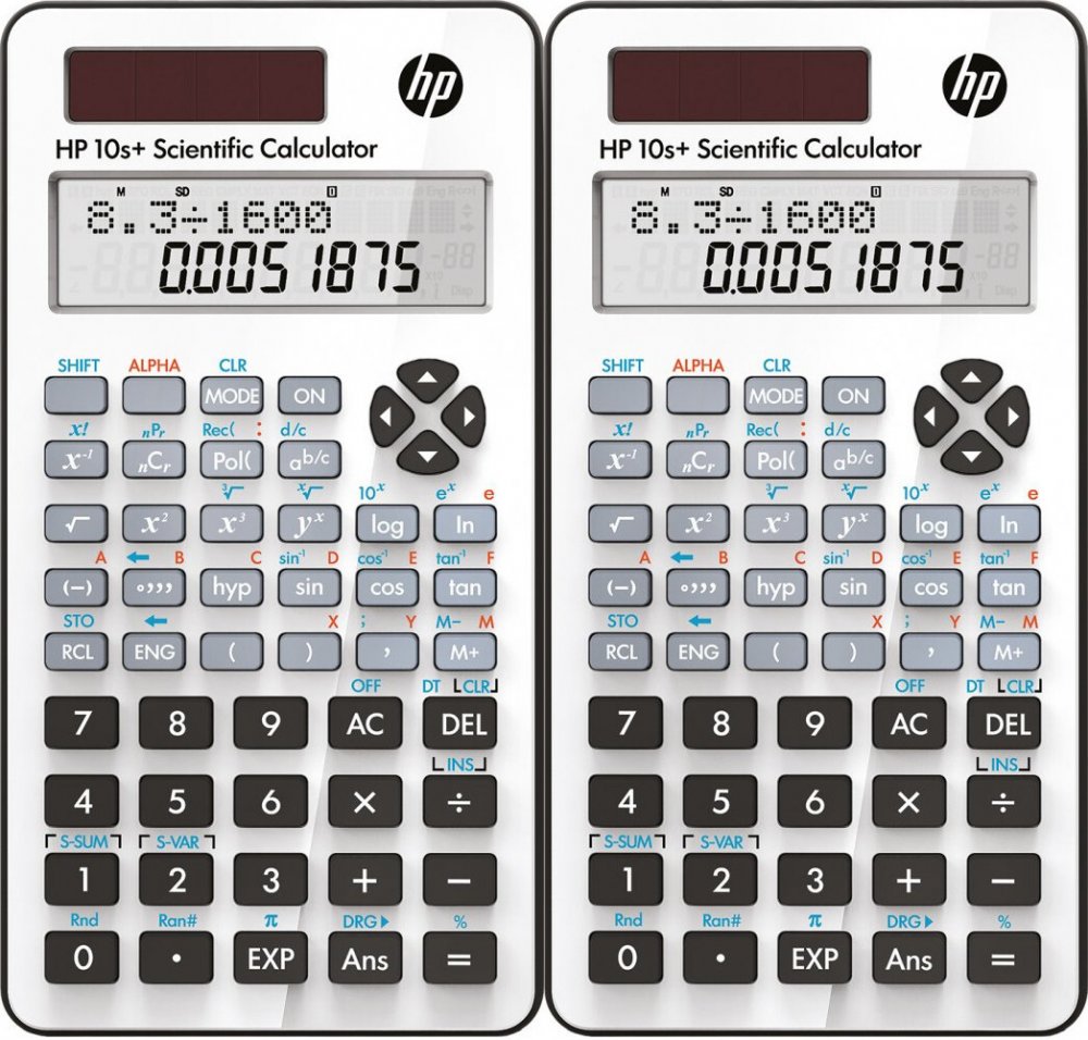 2x Kalkulator naukowy HP-10SPLUS/INT BX, 240 funkcji, biały