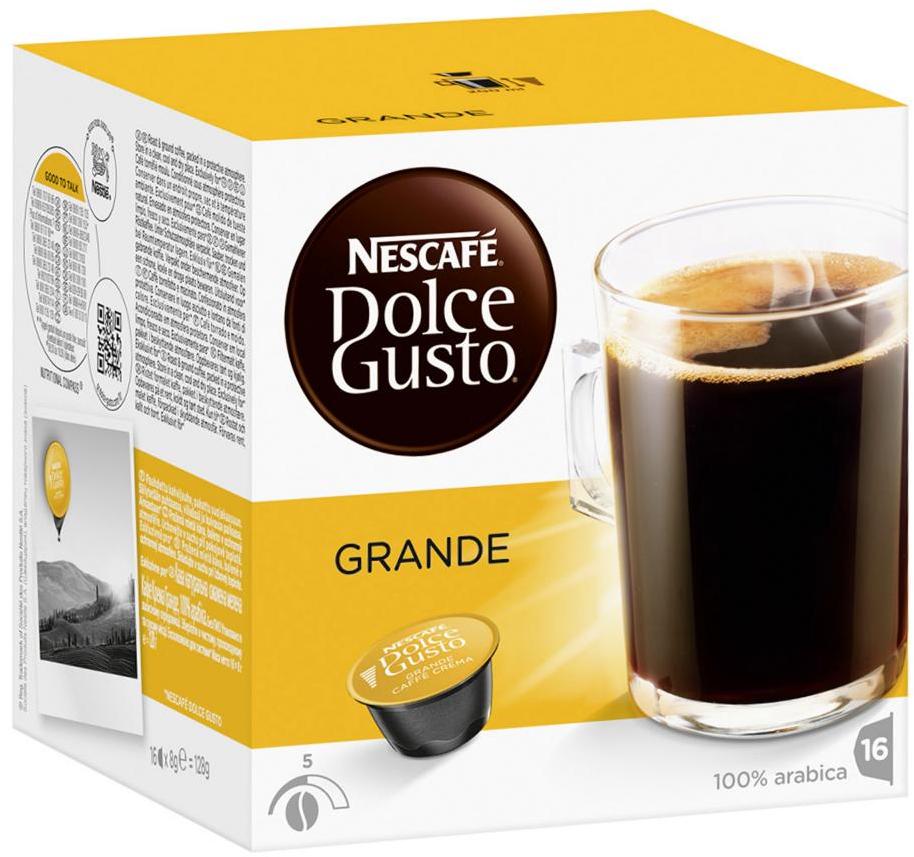 Kapsułki do ekspresu Nescafé Dolce Gusto Grande, 16 sztuk x 8g