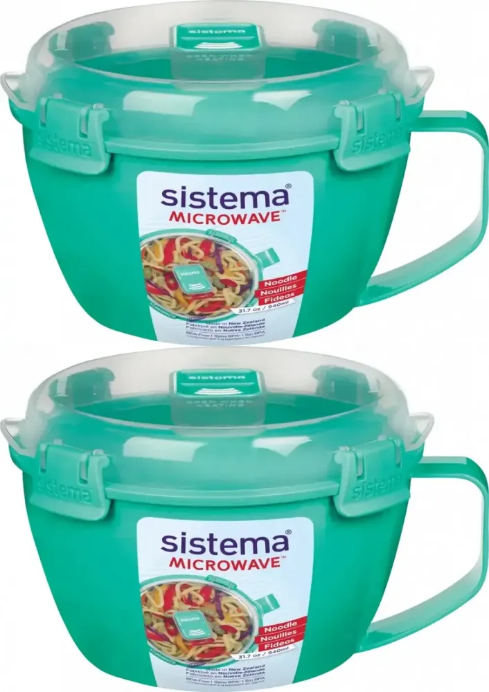 2x Pojemnik kociołek Sistema Microwave, 940ml, mix kolorów
