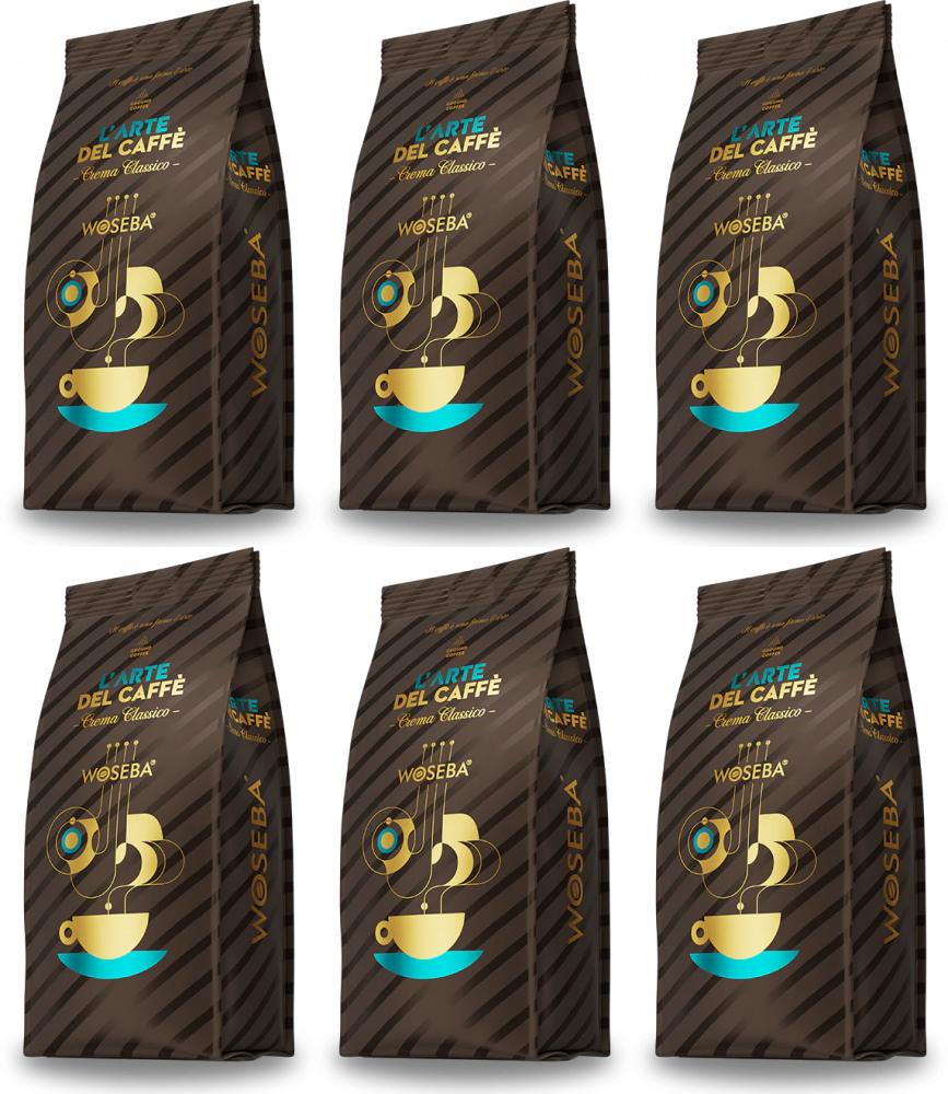 6x Kawa mielona Woseba L’Arte Del Caffe Crema Classico, 250g