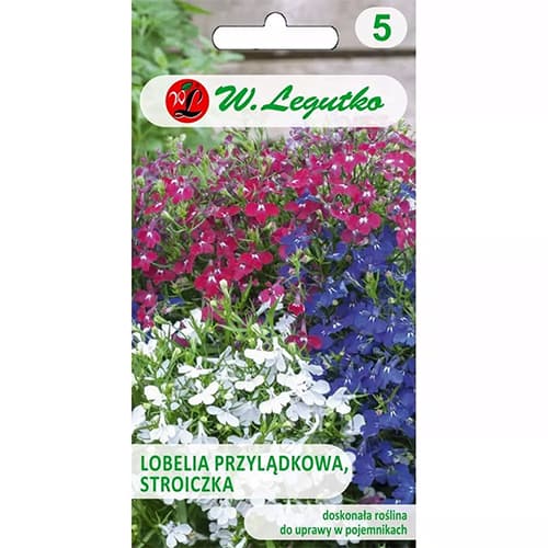 1 pac, Lobelia curgătoare, mix multicolor - Semințe: Mod de ambalare: 0.3 g