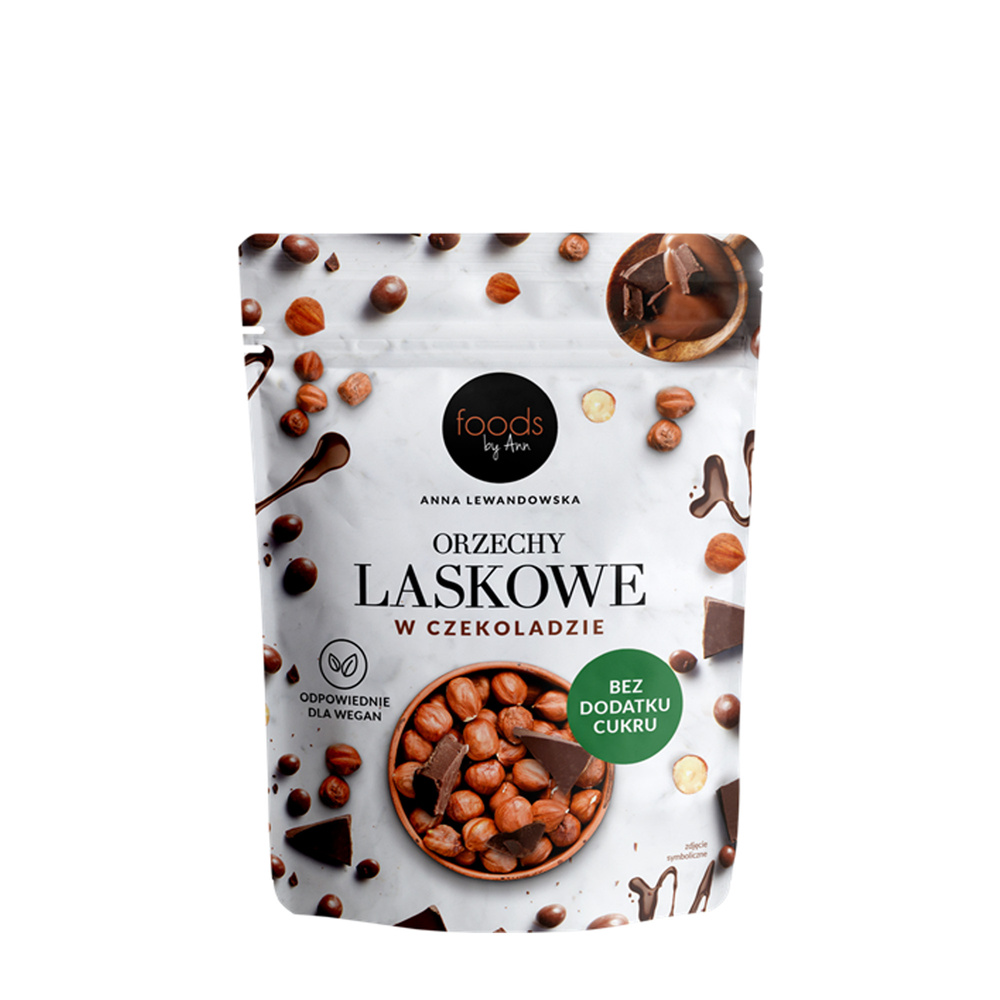 Orzechy laskowe w czekoladzie, 75 g