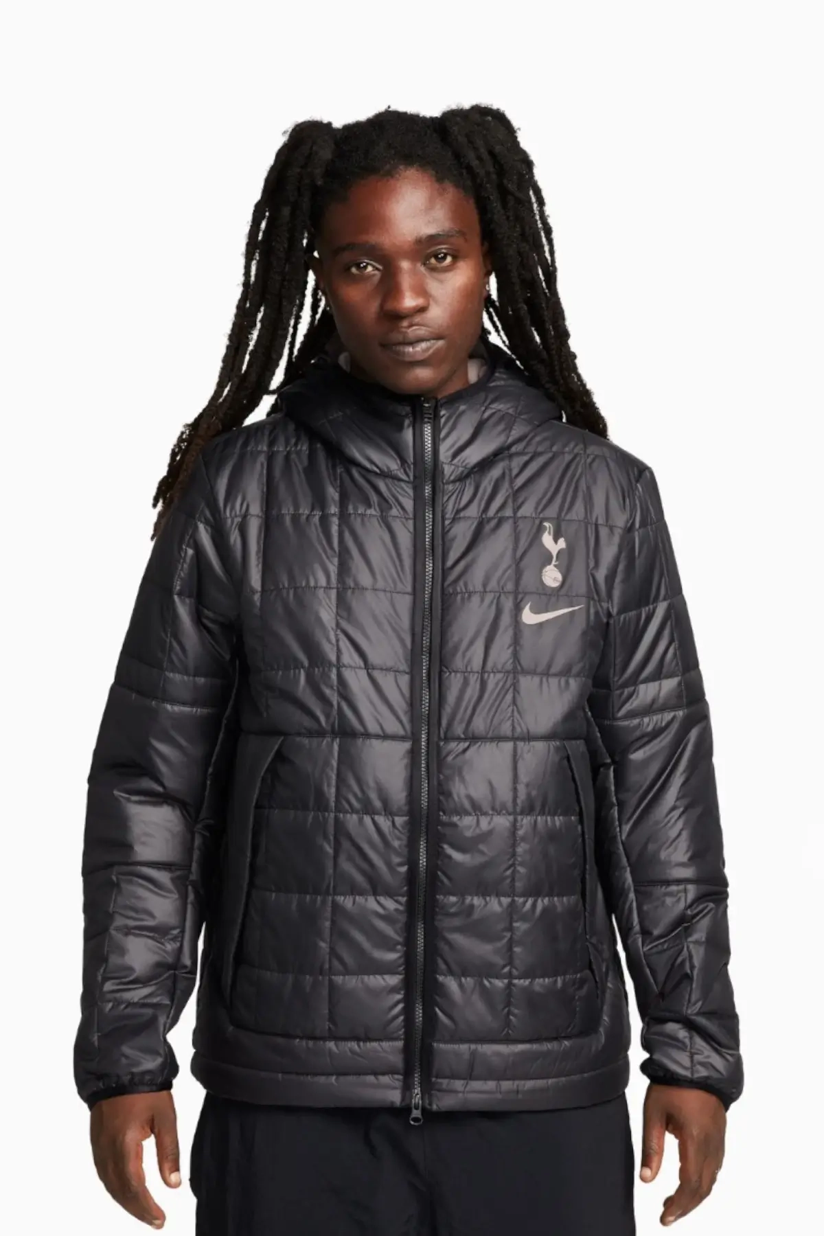 Kurtka Nike Tottenham Hotspur 23/24 Fleece-Lined - Czarny