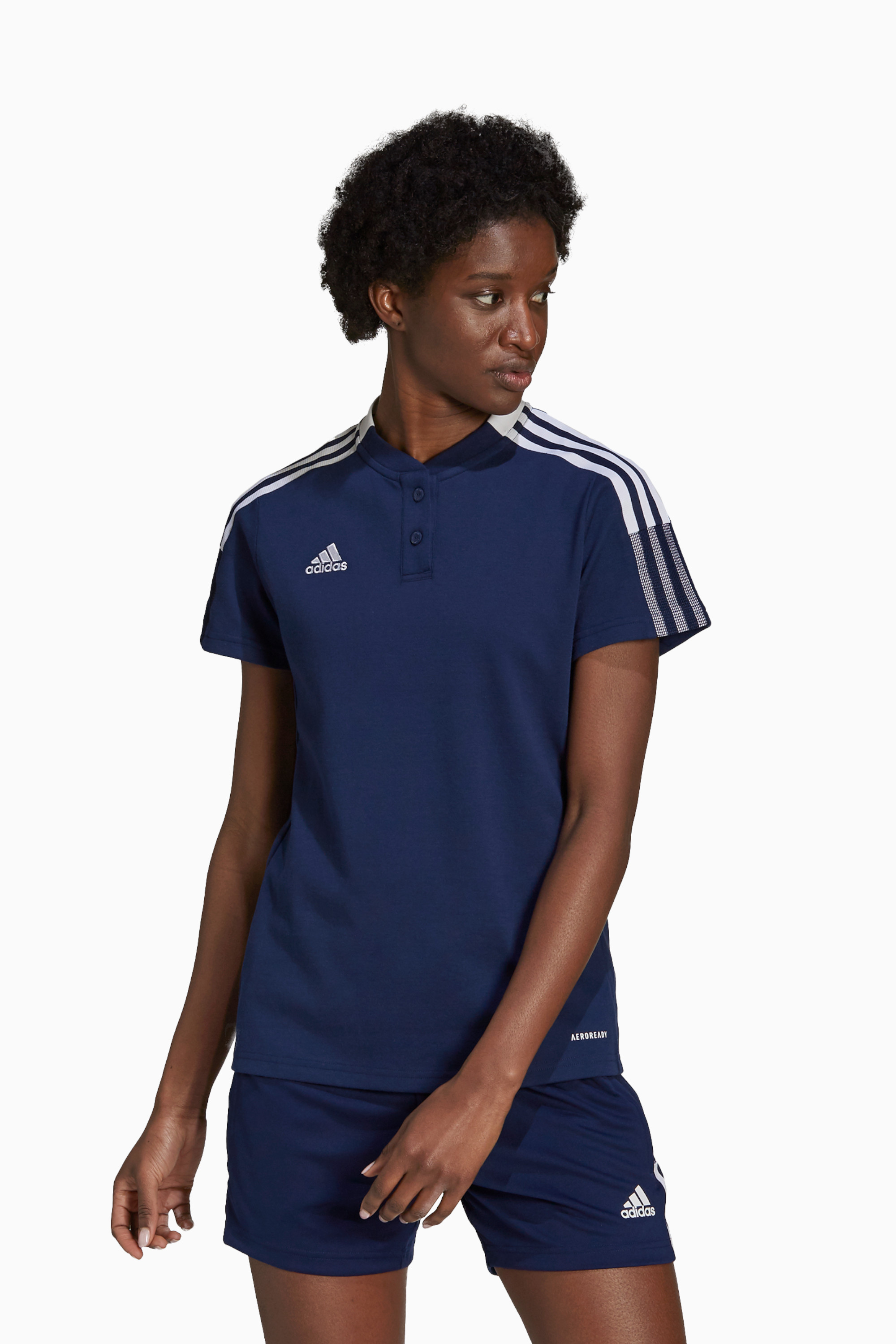 Koszulka adidas Tiro 21 Polo Damska - Granatowy