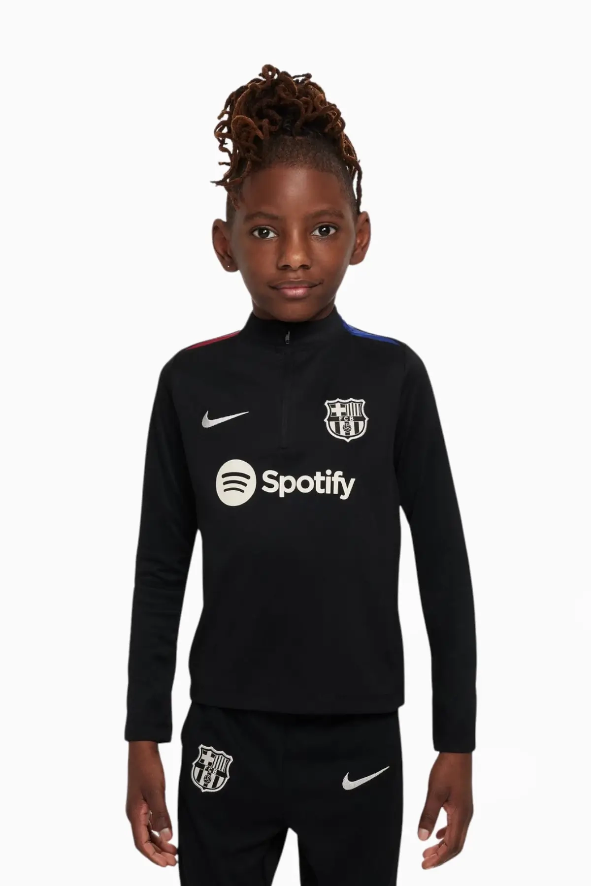 Bluza Nike FC Barcelona 24/25 Academy Pro Małe dzieci - Czarny