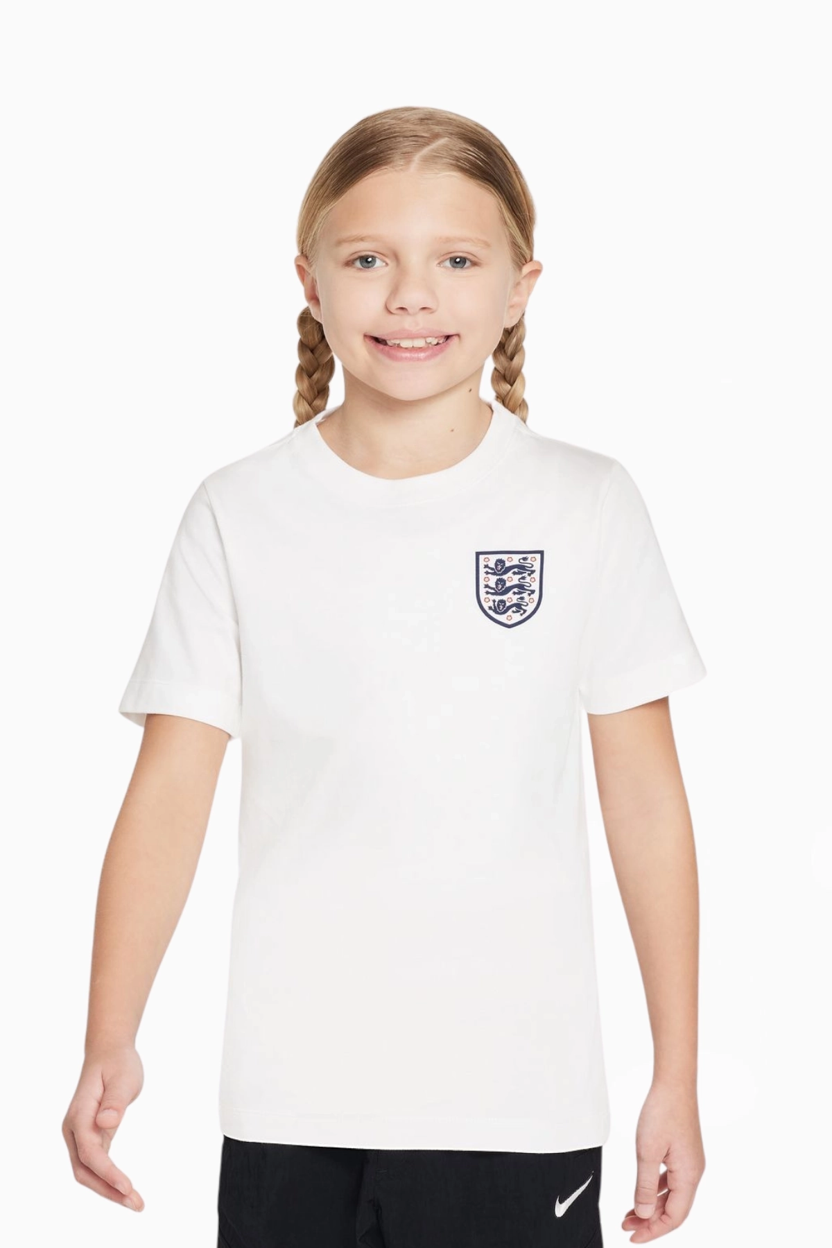 Koszulka Reprezentacji Anglii Nike 2024 Crest Junior - Biały