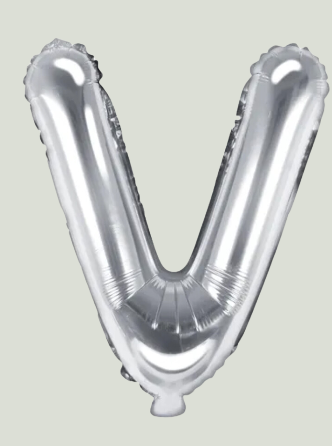 Balon foliowy Litera V 35cm srebrny Party Deco