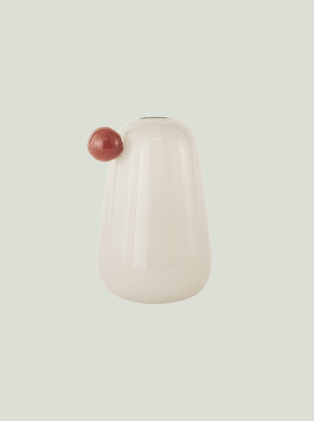 Dmuchany ustnie wazon Inka Vase Offwhite - Mały OYOY