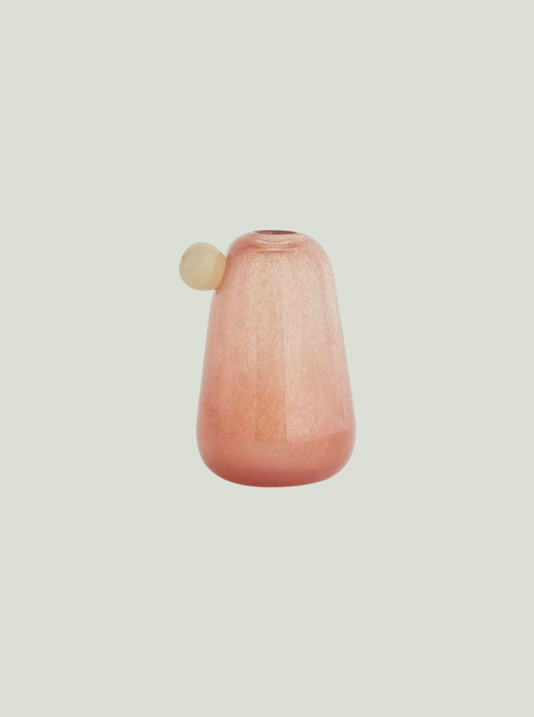 Dmuchany ustnie wazon Inka Vase Taupe / Vanilla - Mały OYOY