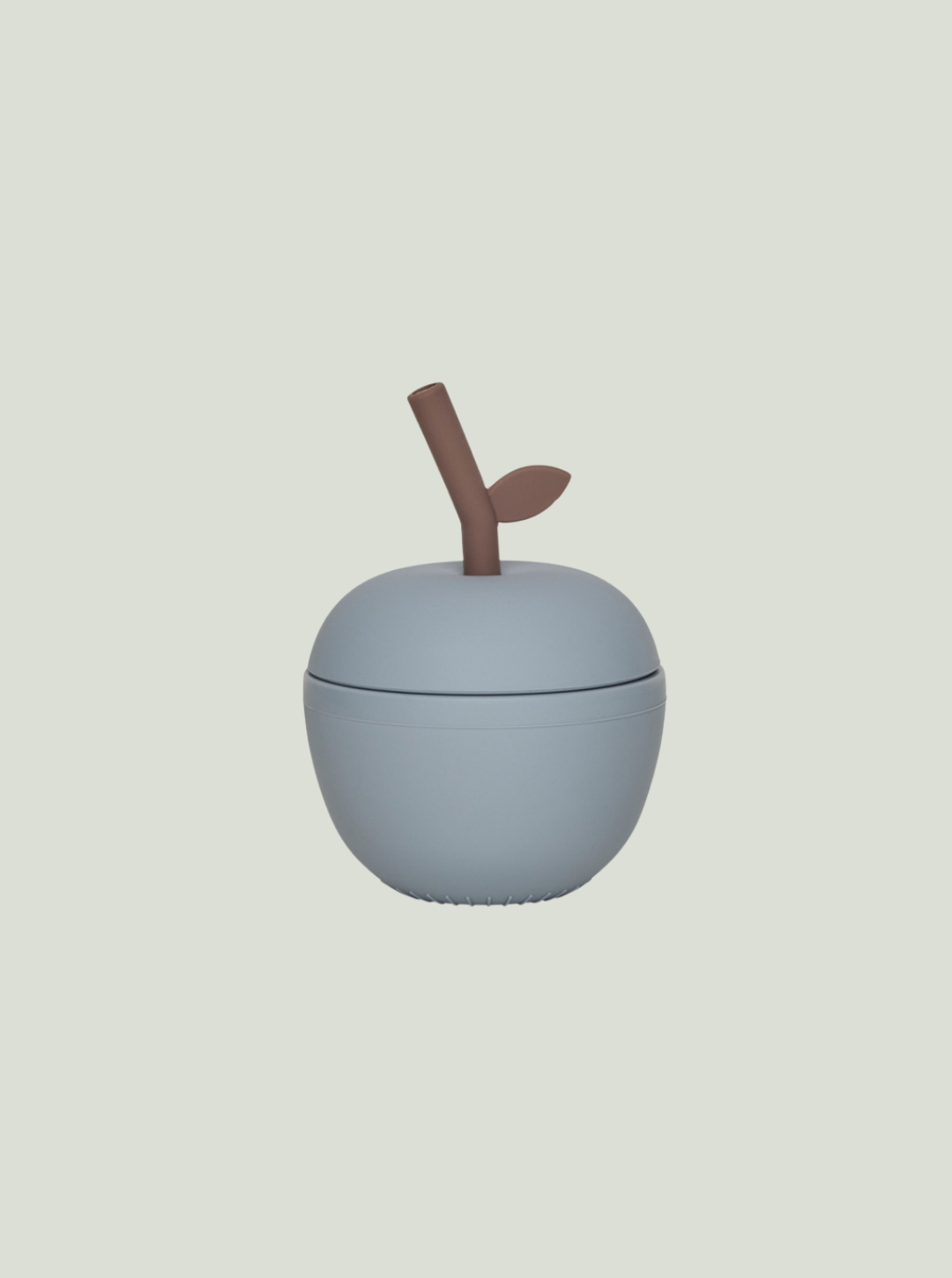 Kubek ze słomką Apple Cup Dusty Blue OYOY Mini