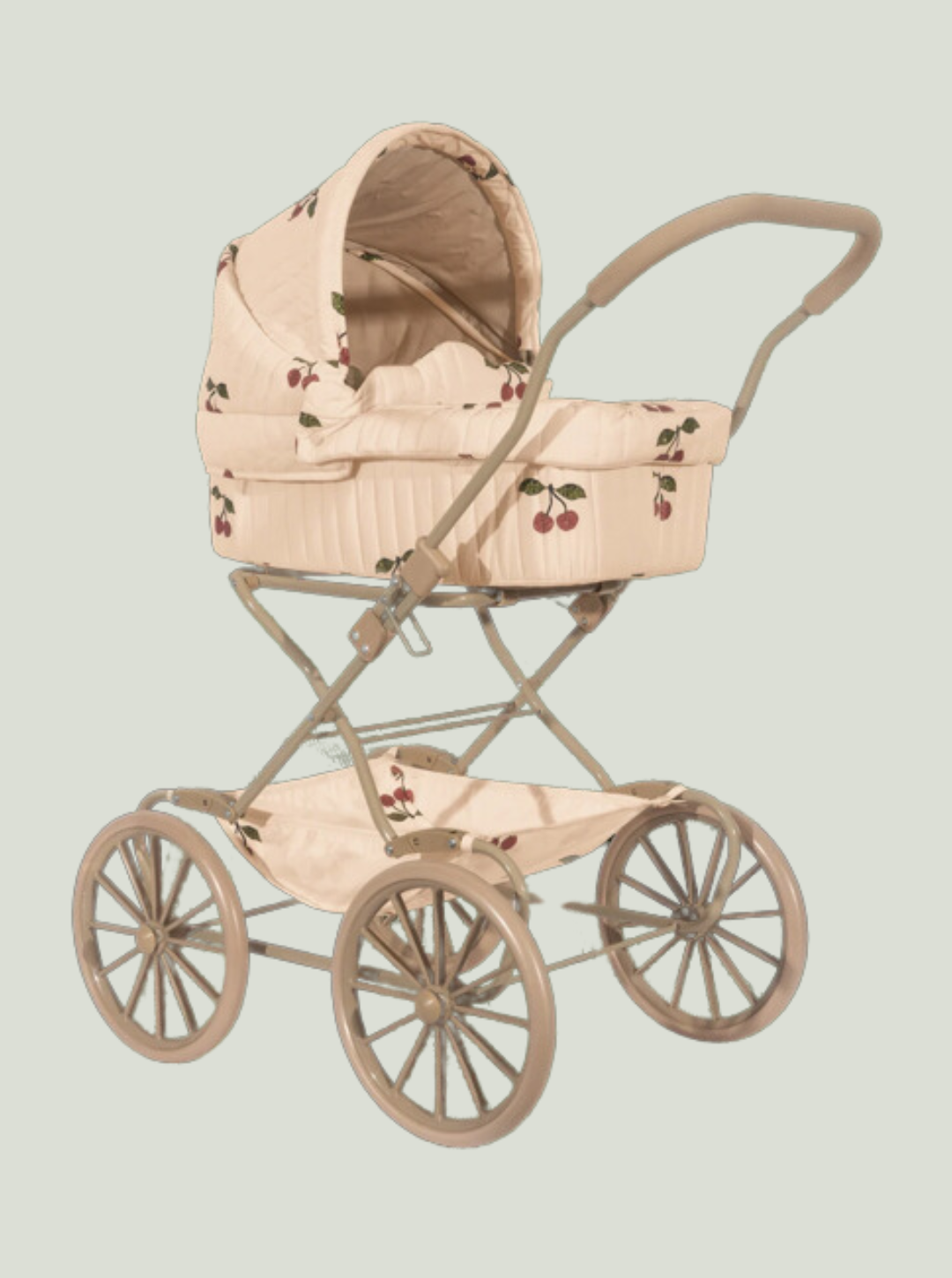 Wózek dla lalek gondola MA GRANDE CERISE PINK GLITTER Konges Sløjd