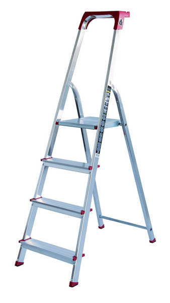 Drabina aluminiowa 4-stopniowa 150kg Bayersystem