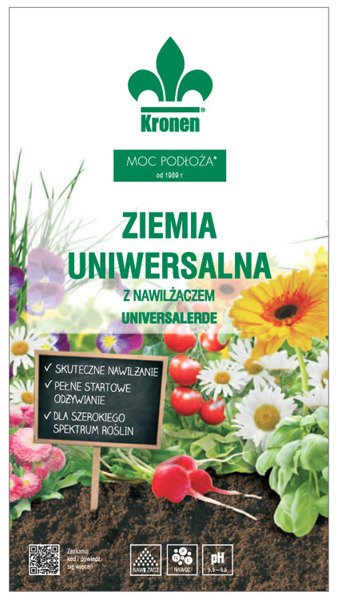 Ziemia uniwersalna z nawilżaczem 80L Kronen