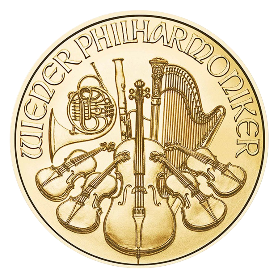 Złota moneta Wiedeńscy Filharmonicy 1 uncja - Nowe roczniki (2024/2025)