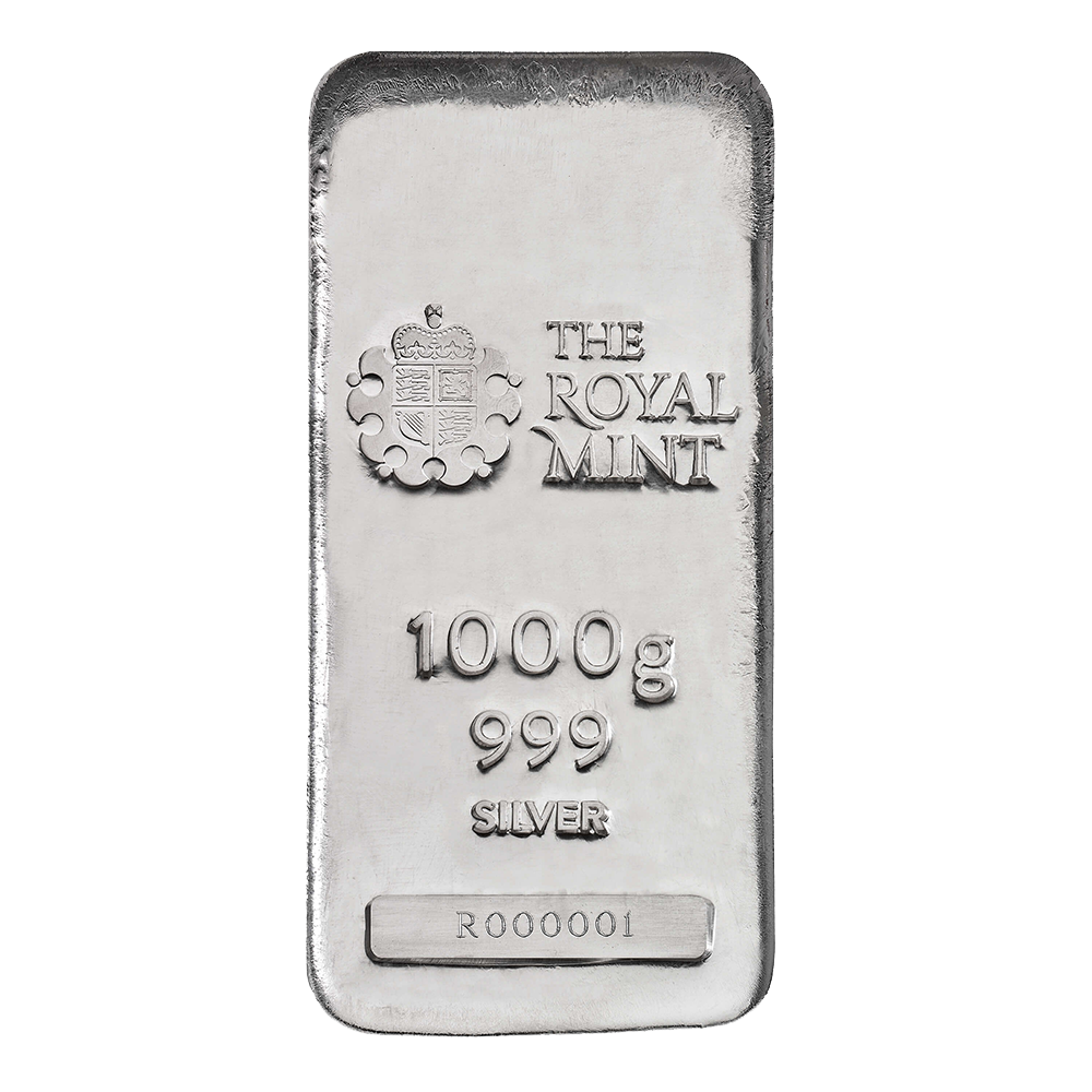 1000 g (1 kg) Sztabka srebra VAT 23%