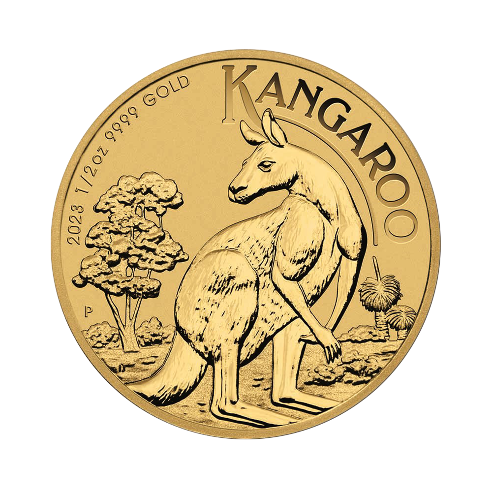 Złota moneta Australijski Kangur 1/2 uncji złota