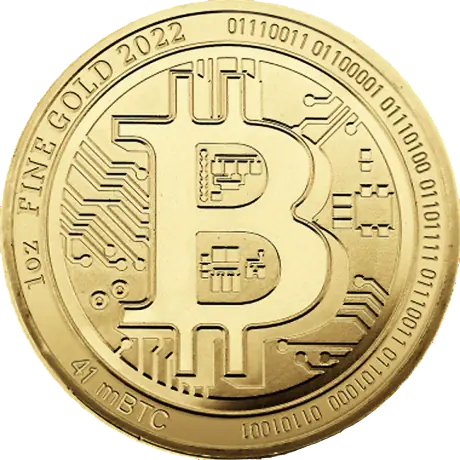 Złota moneta Bitcoin 1 uncja - wysyłka 24 h!