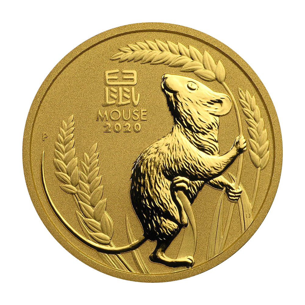 Złota moneta Rok Myszy 2020 1 uncja - wysyłka 24 h!