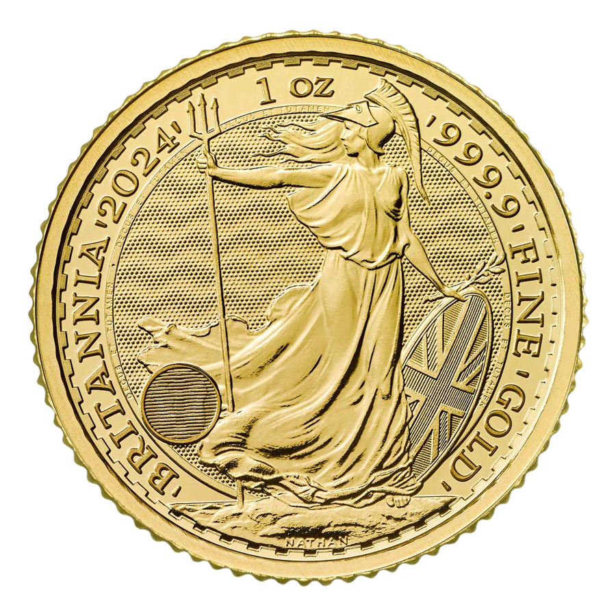 Złota moneta Britannia 1 uncja - Nowe roczniki (2024/2025)