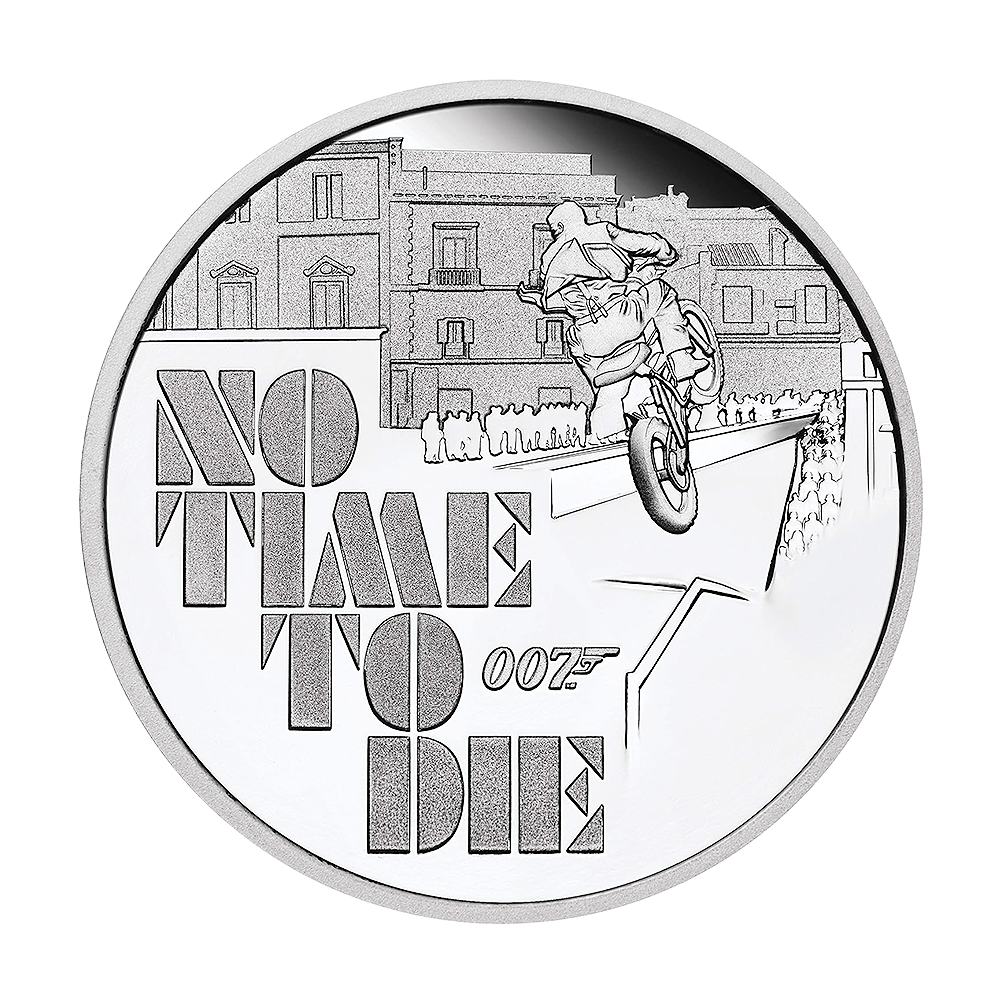 Srebrna moneta JAMES BOND No time to die 2020 1 uncja VAT 23% - wysyłka 24 h!