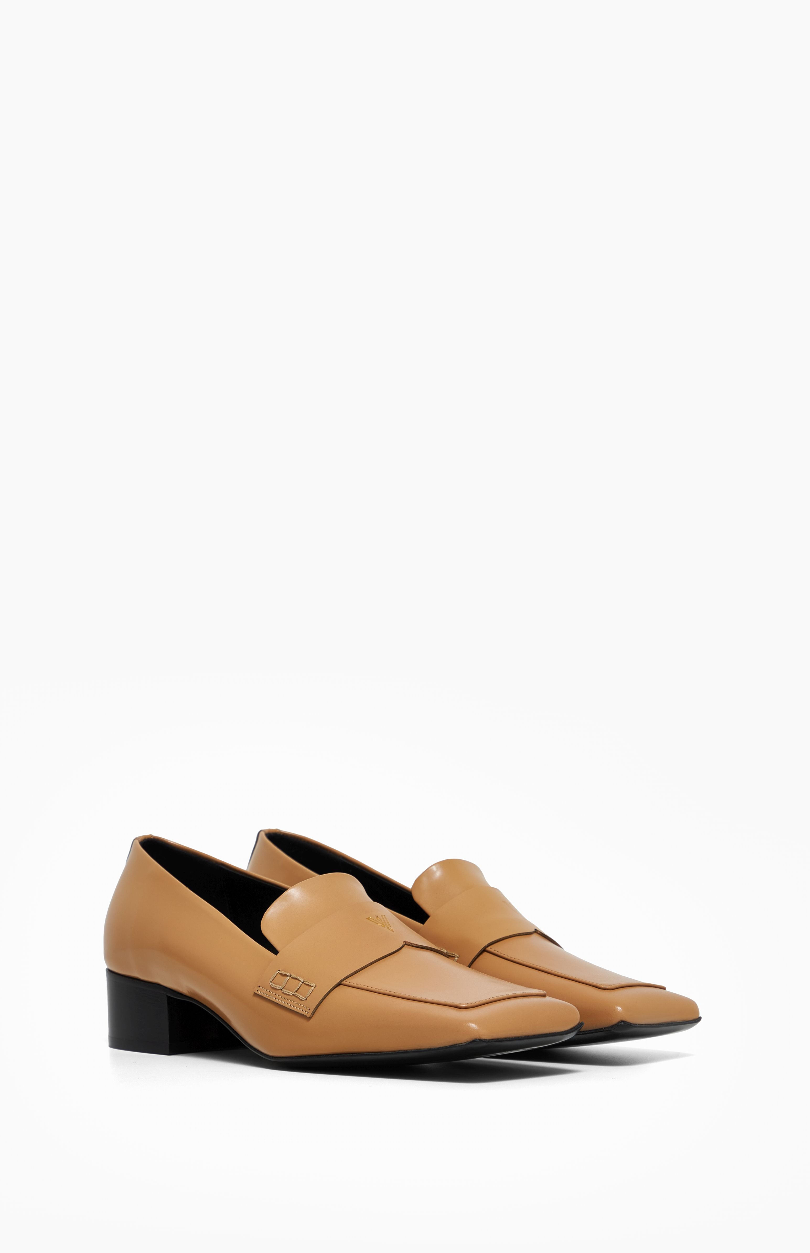 Mokasyny skórzane ALEX WARM HAZELNUT 39 - Vanda Novak