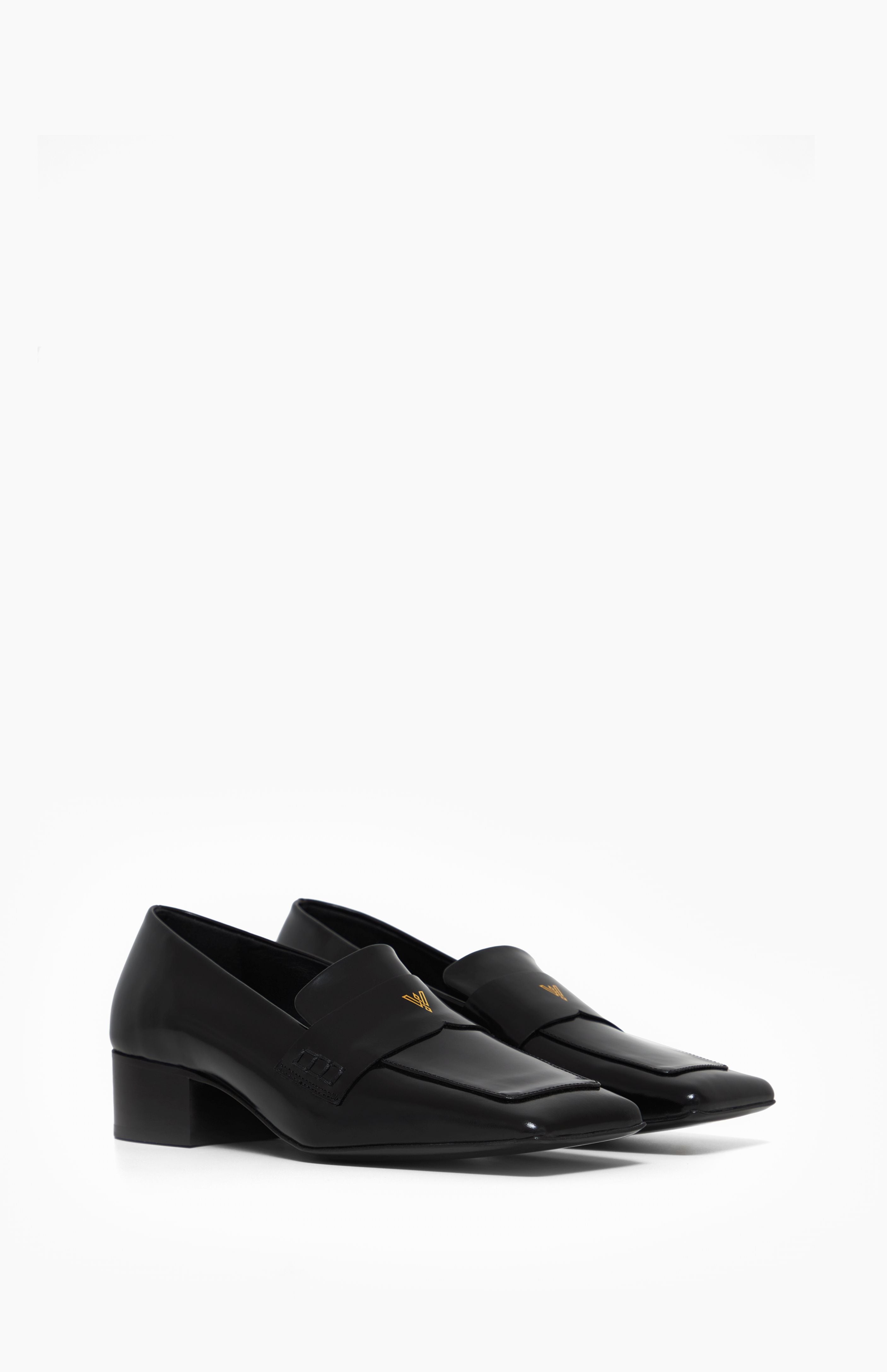 Mokasyny skórzane ALEX CRISTAL BLACK 39 - Vanda Novak