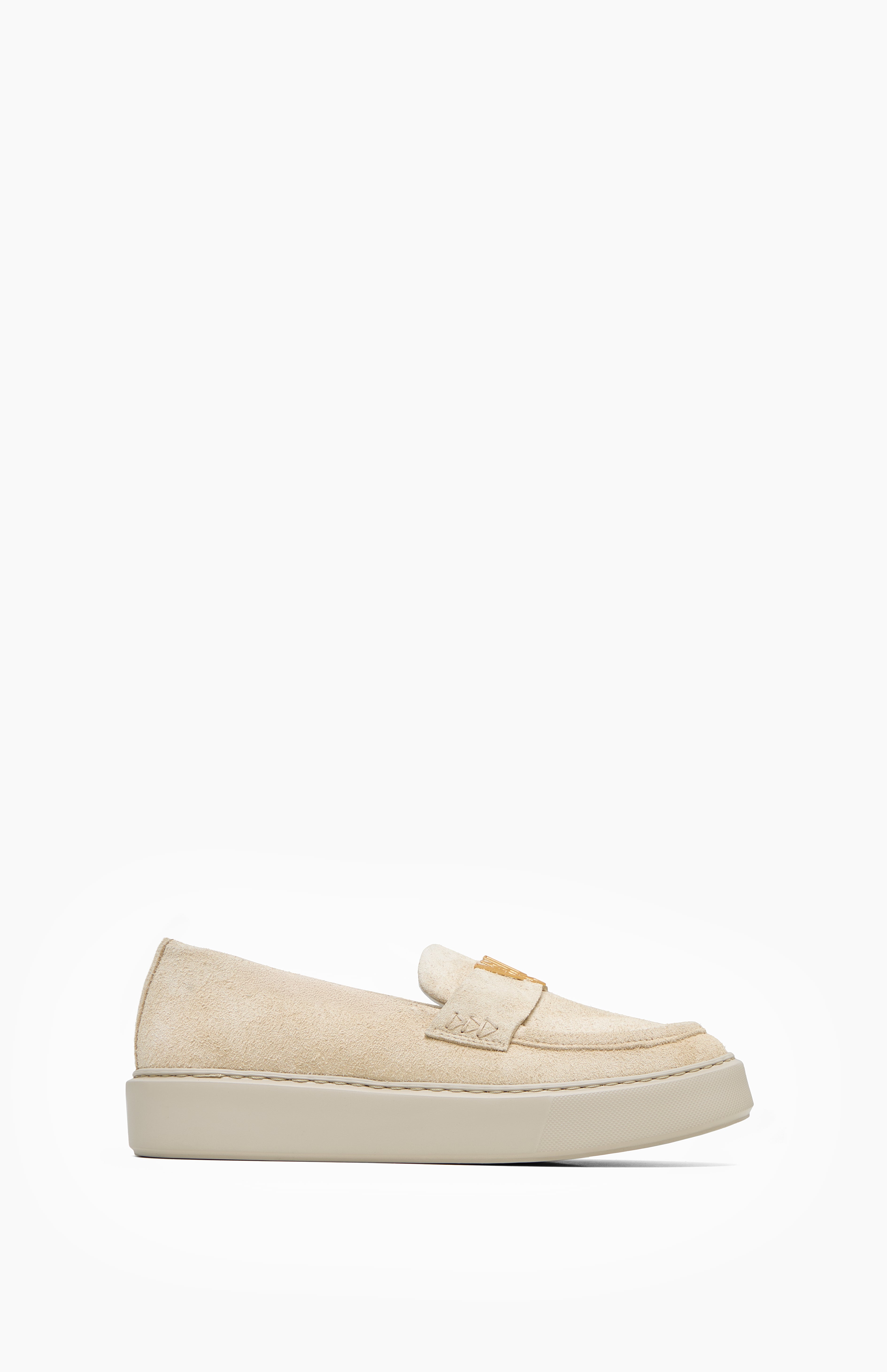Mokasyny skórzane KAYLA FLUFFY BEIGE 39 - Vanda Novak