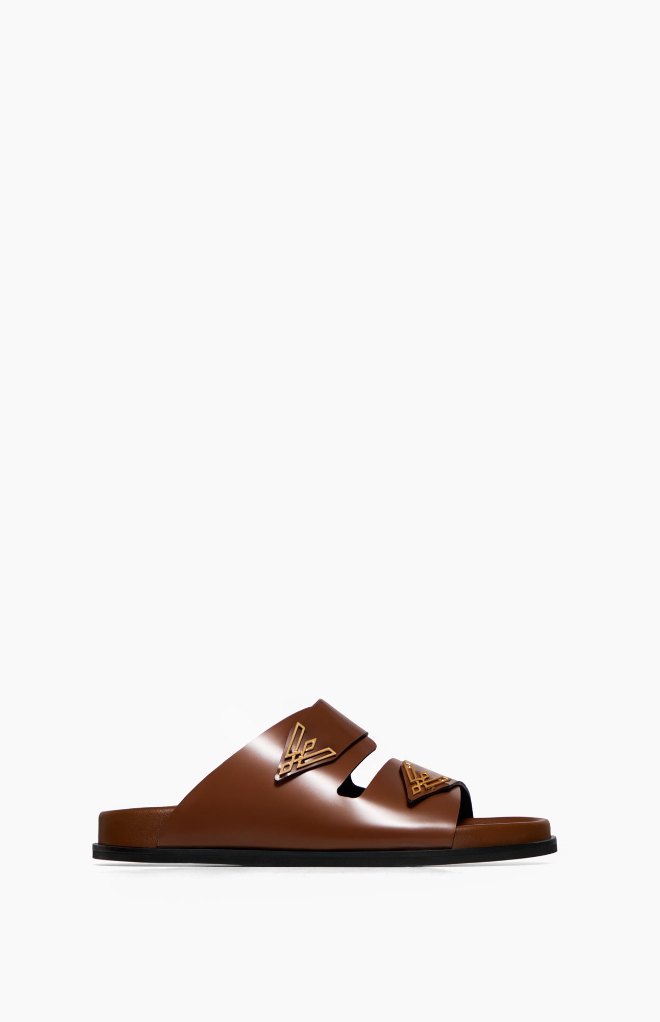 Klapki damskie SANDY DARK TOBACCO 36 - Vanda Novak