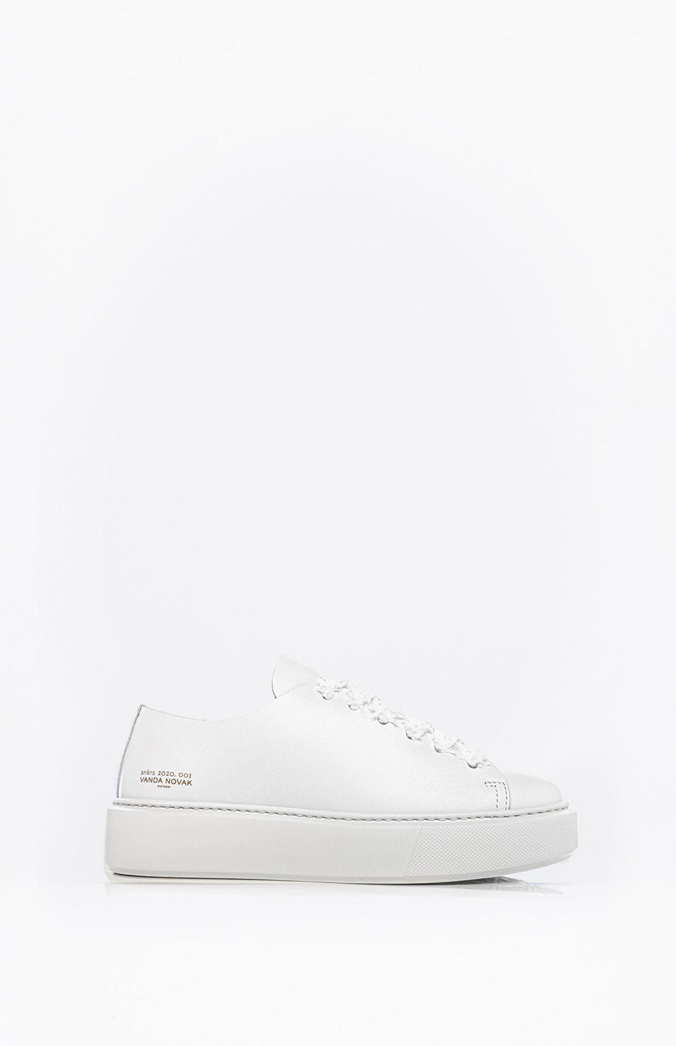 Sneakersy damskie skórzane GRACE WHITE 40 - Vanda Novak
