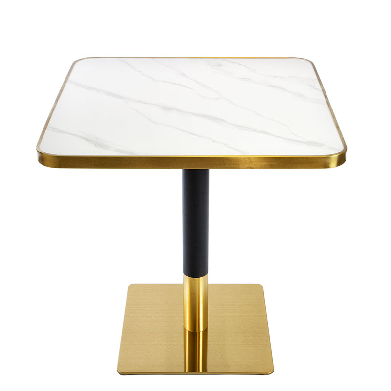 Stolik kawiarniany barowy ARP608 - kwadratowy, 70x70cm biały