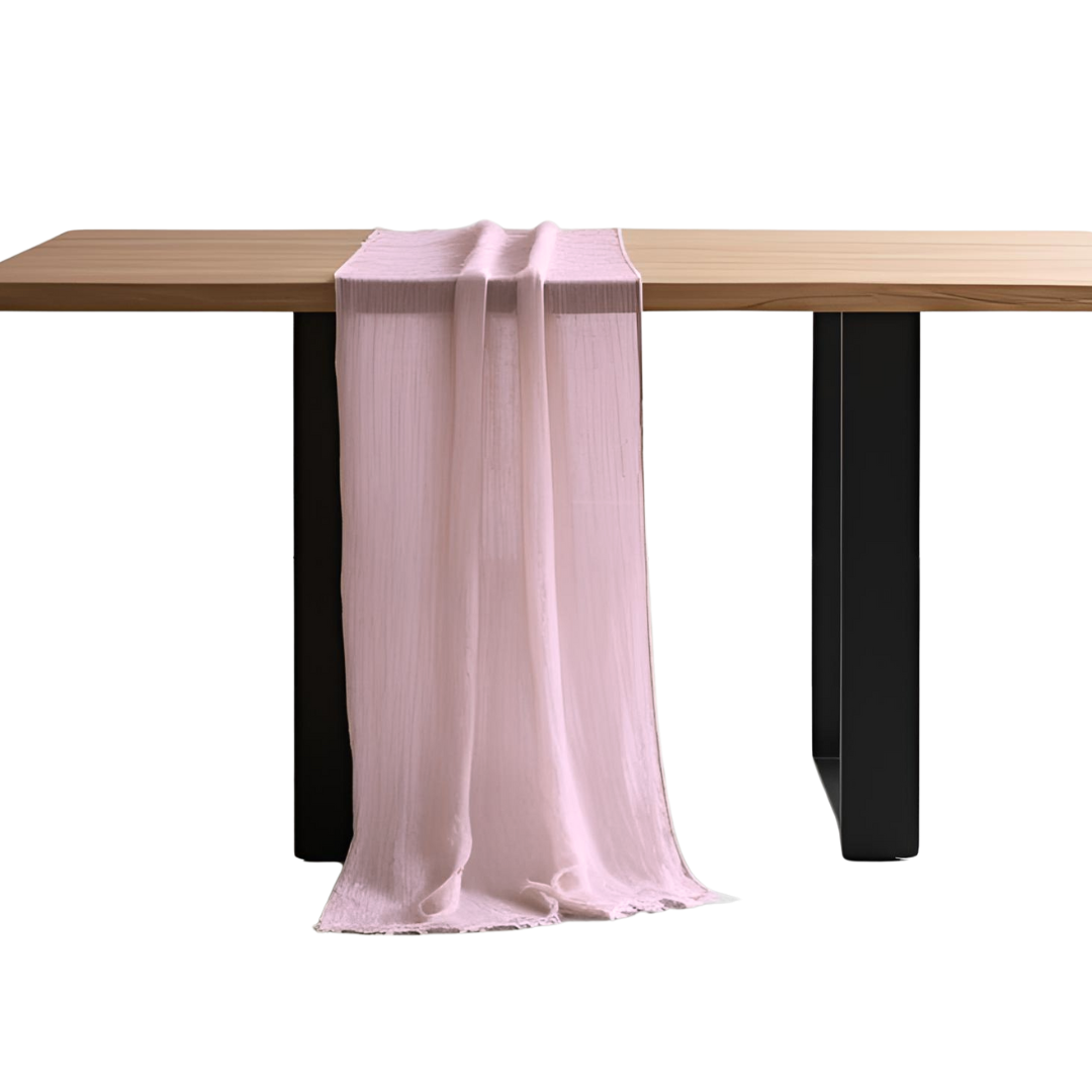 Bieżnik na stół bankietowy – 90×340 cm pudrowy róż