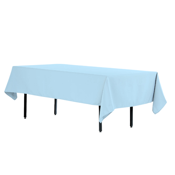 Obrus plamoodporny błękitny 280x170cm na stół bankietowy