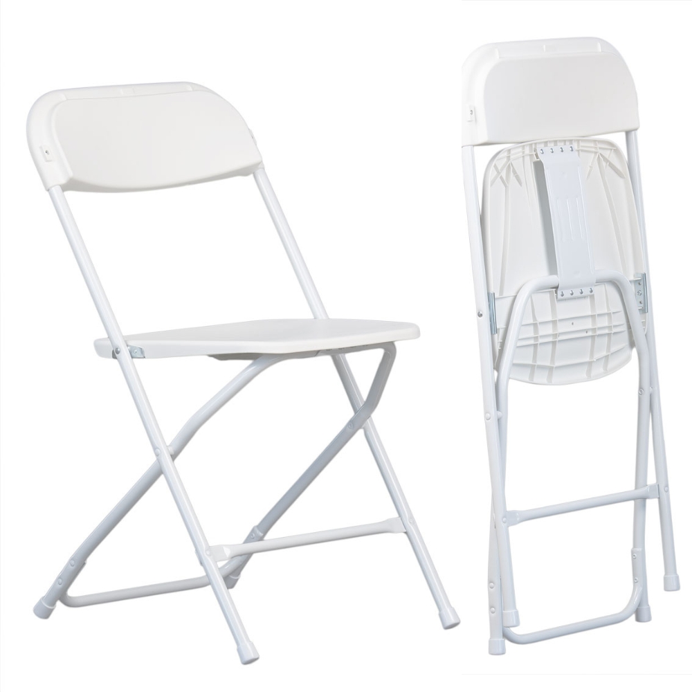 Krzesło składane ogrodowe biurowe White 0290-ARP
