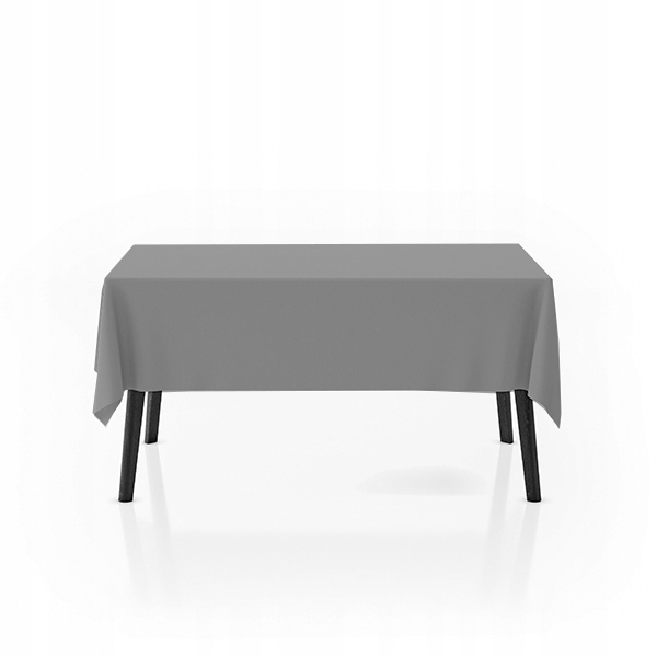 Obrus plamoodporny szary 280x170cm na stół bankietowy