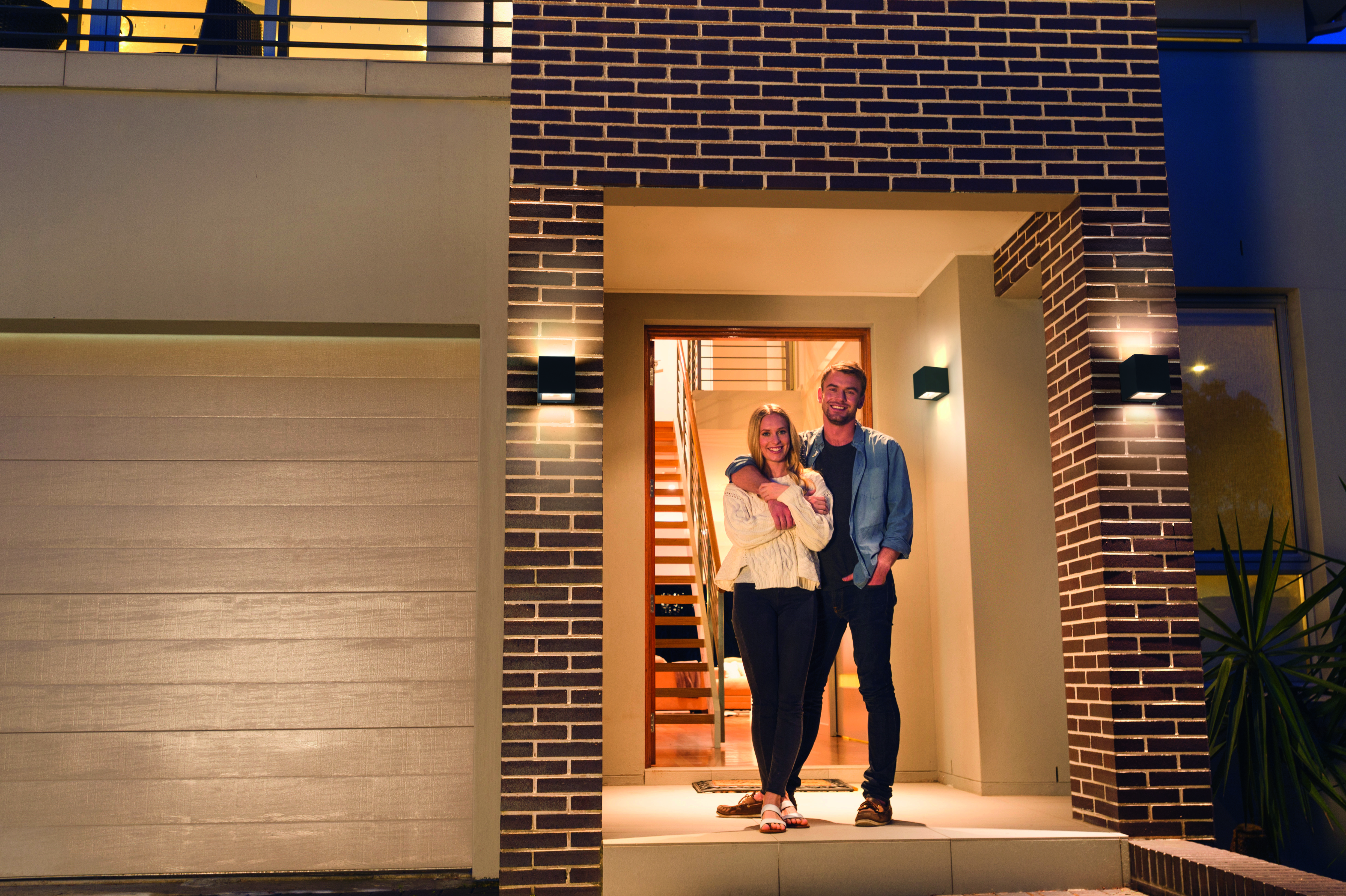 Ledvance Smart+ WiFi Outdoor Brick kinkiet zewnętrzny 1x14W LED RGB ciemny szary