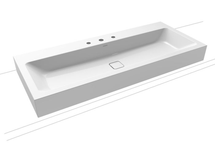 Kaldewei Cono umywalka 120x50 cm ścienna prostokątna model 3091 biała 902706033001