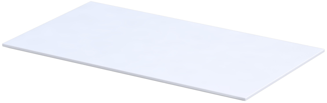 Oristo Uni blat 80 cm naszafkowy biały mat OR00-BU-80-2