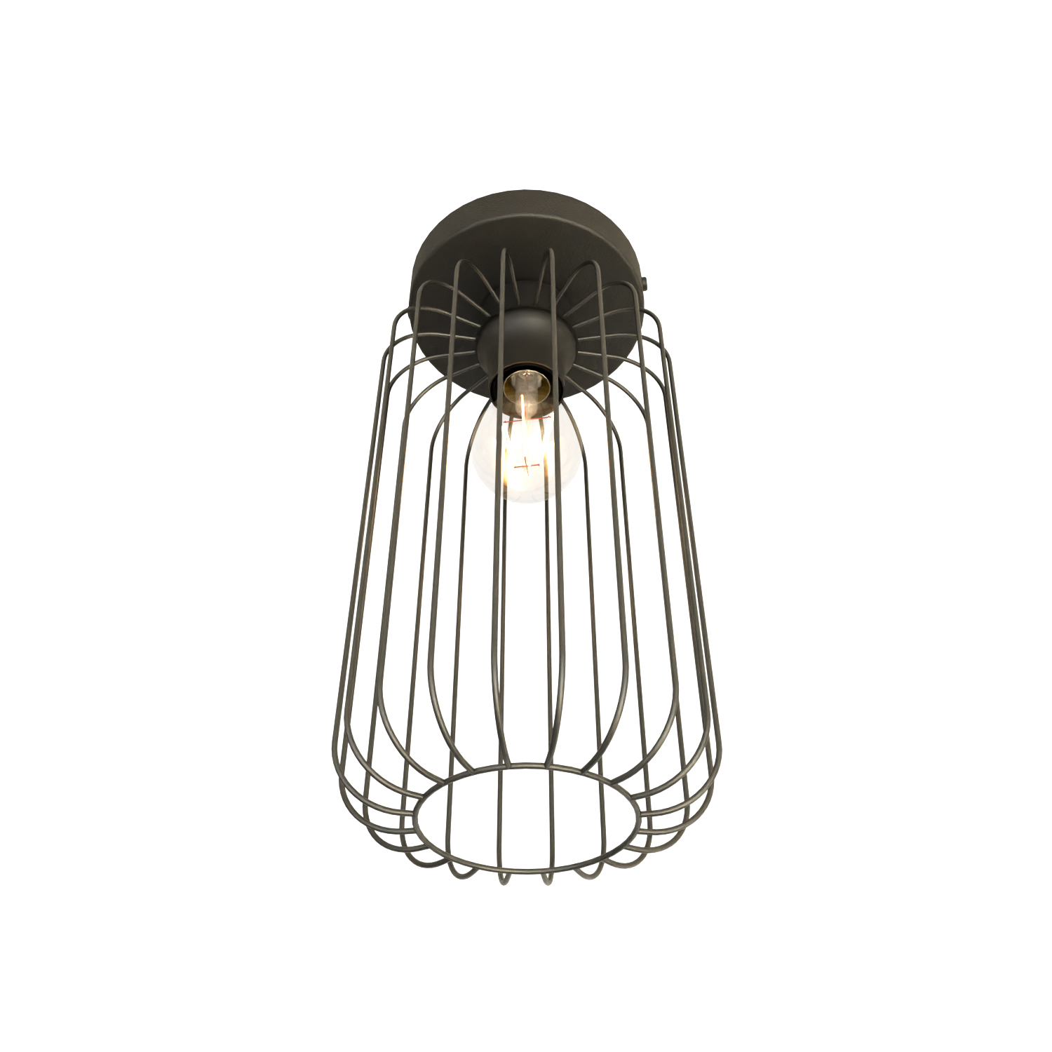 Emibig Barn plafon 1x15 W czarny-złoty 1367/1