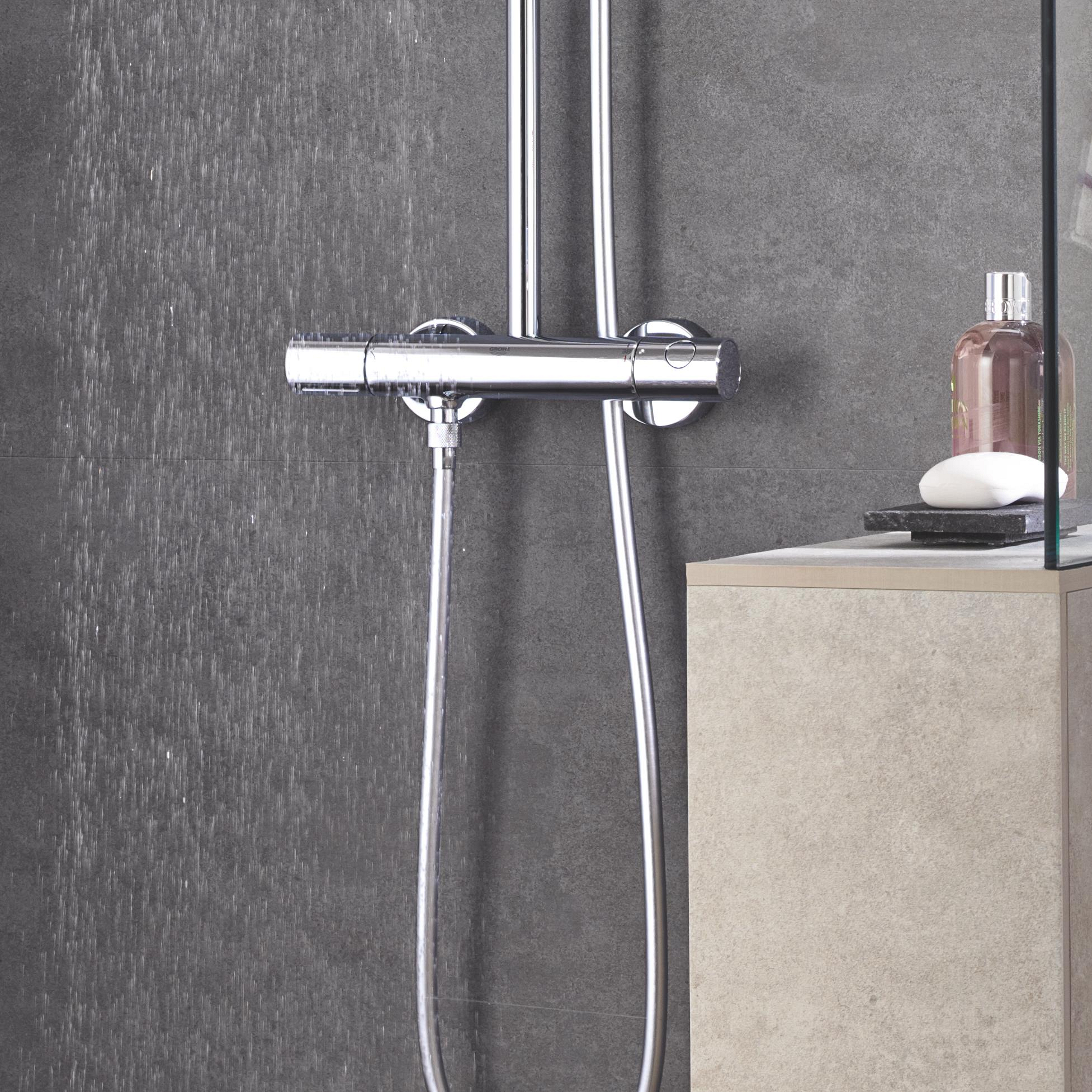 Grohe Euphoria zestaw prysznicowy ścienny termostatyczny z deszczownicą StarLight Chrome 27296001 - Wysyłka w 24h