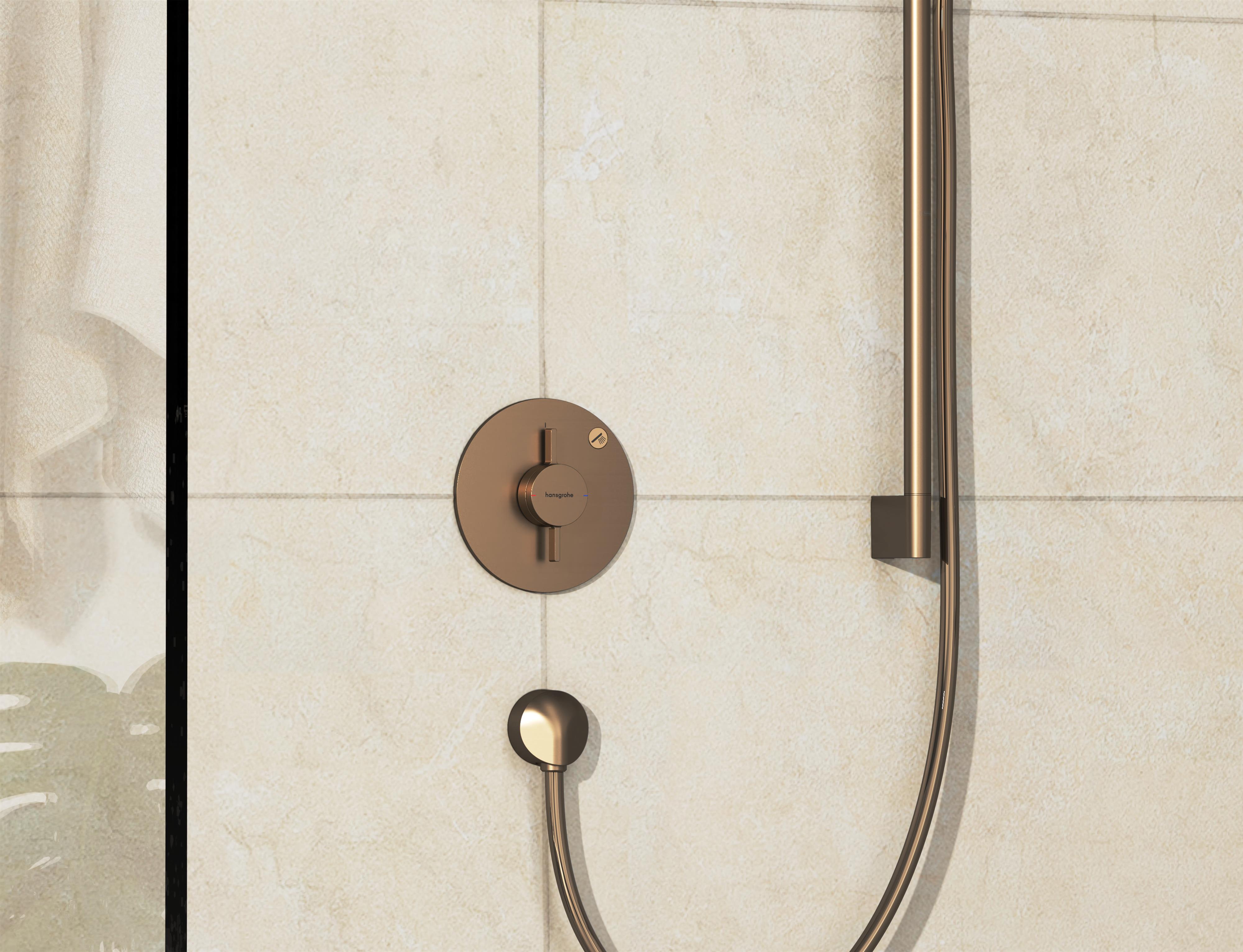 Hansgrohe DuoTurn S bateria prysznicowa podtynkowa brąz szczotkowany 75618140
