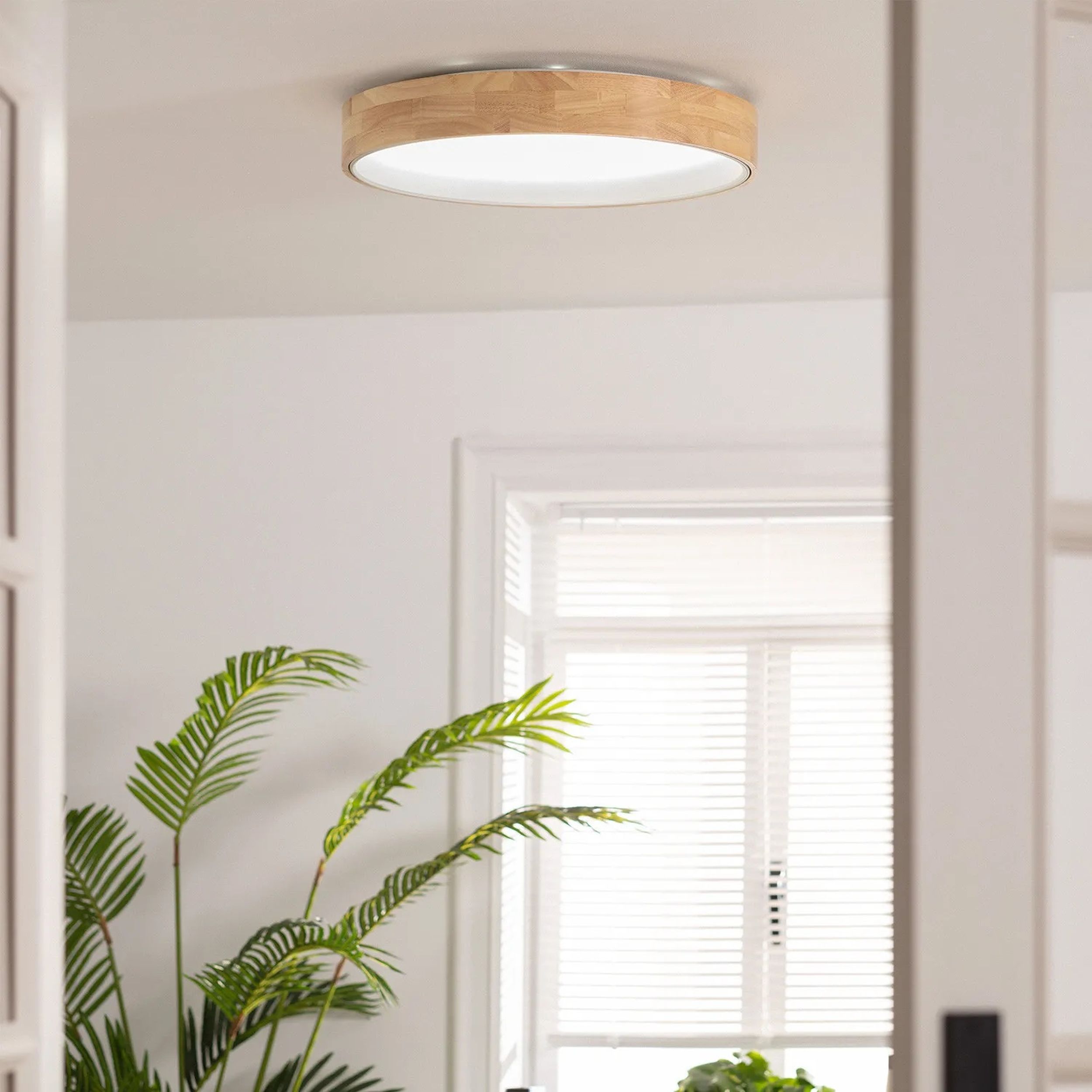 Abruzzo Naturale Vero plafon 1x31W LED drewniany ABR-PLODV-B-30W-CCT
